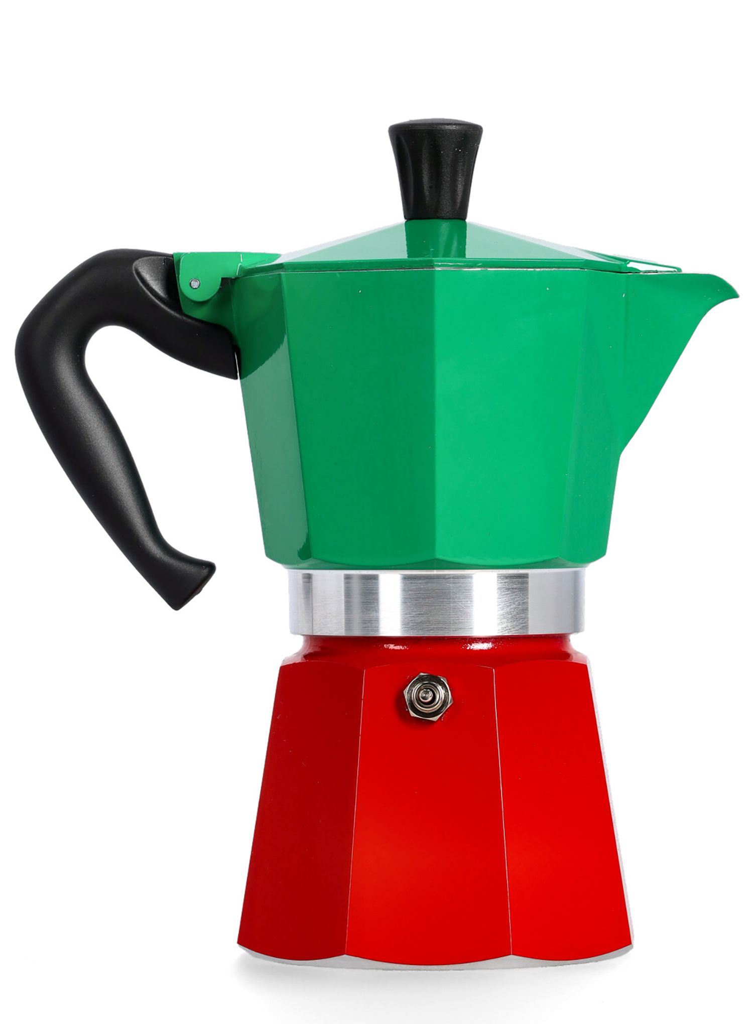 Turistický kávovar Bialetti Moka Express Italia 6TZ - grn/red
