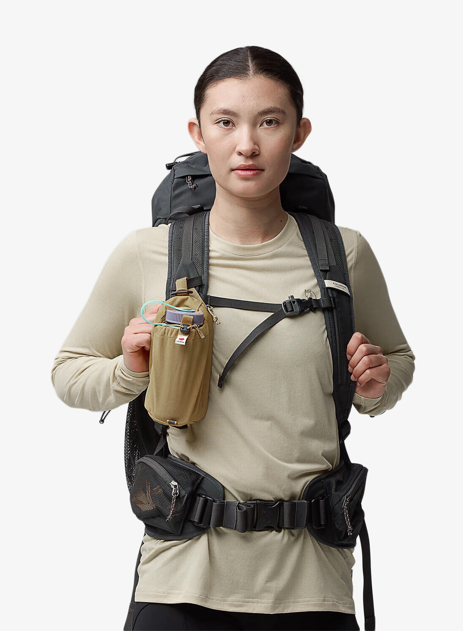 Vrecko na fľašu Fjallraven Abisko Bottle Pocket - clay