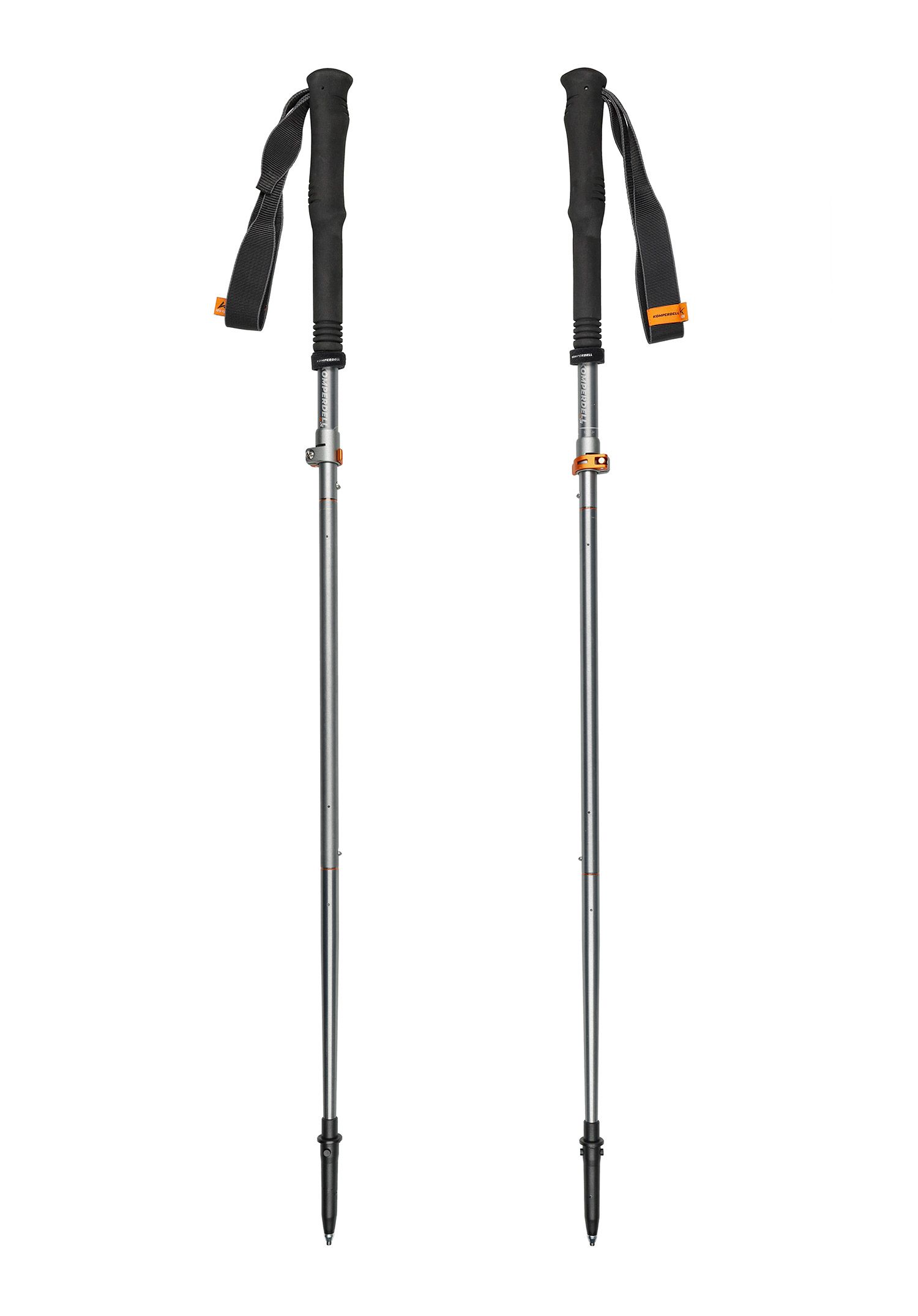 Palicky na behanie Komperdell FX Lite TI Vario Compact - silver/orange