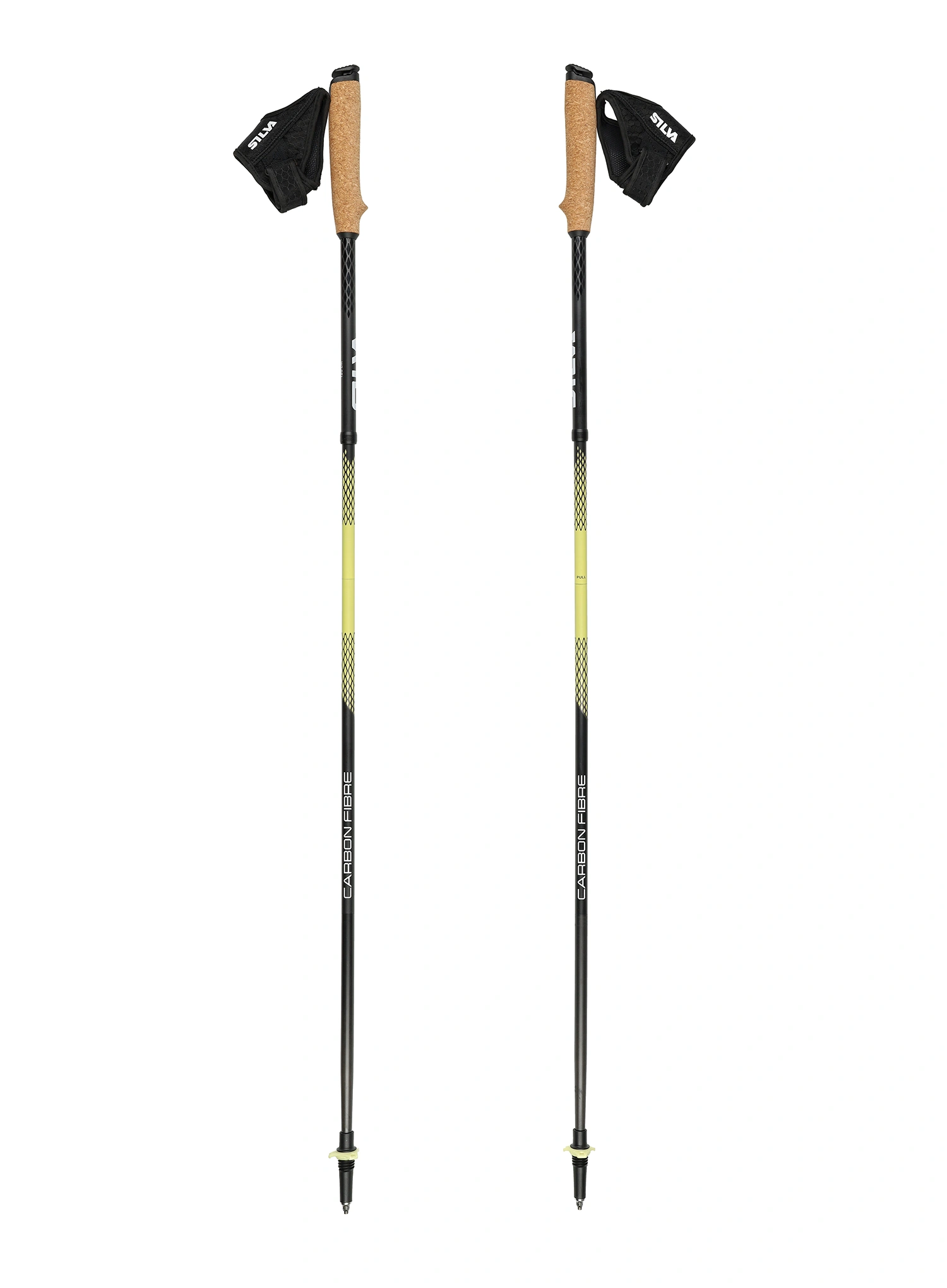 Palicky na behanie Silva Running Poles Carbon Z Fixed