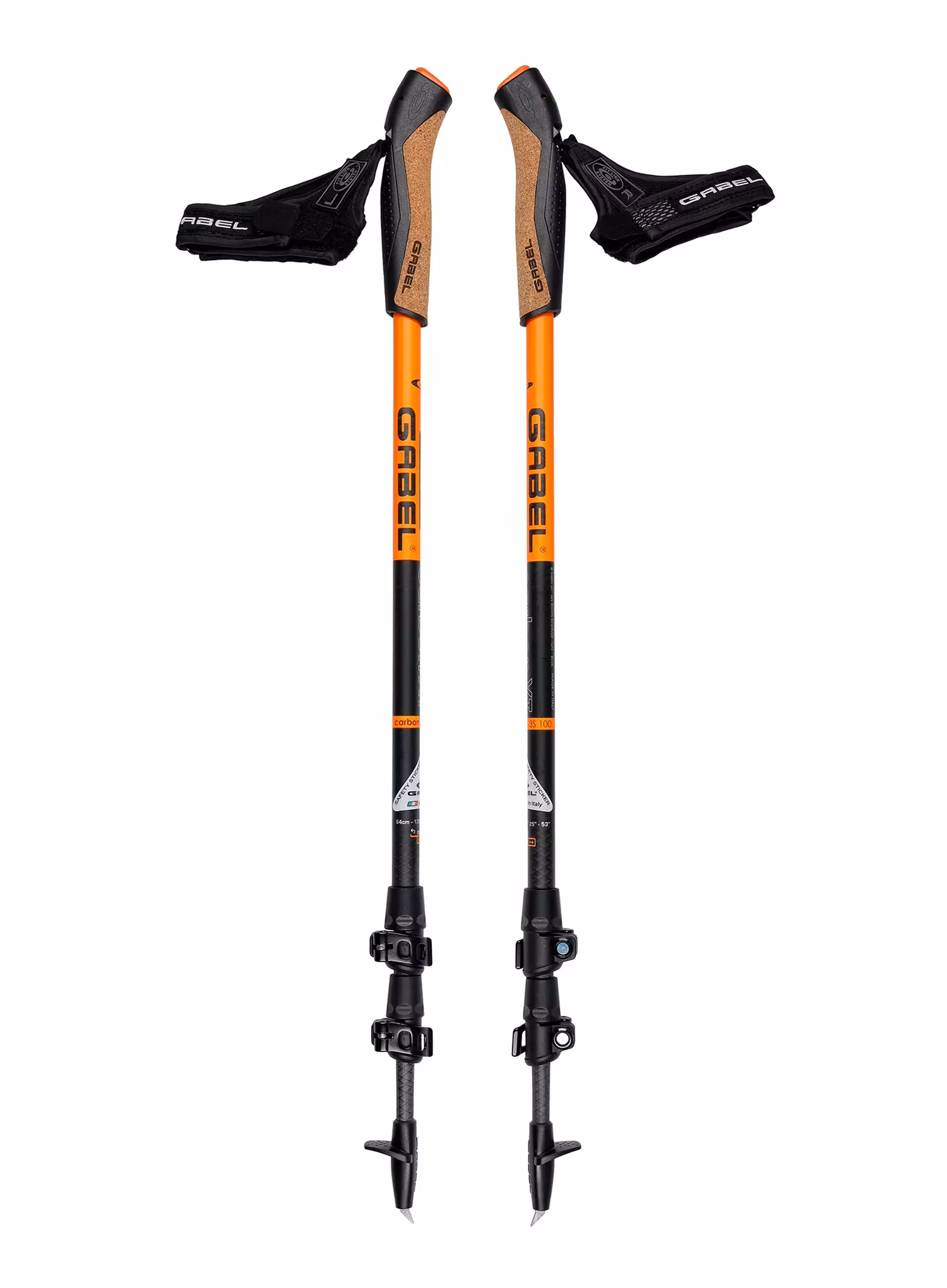 Palice na nordic walking Gabel Carbon XT 3S FL 100 63-135