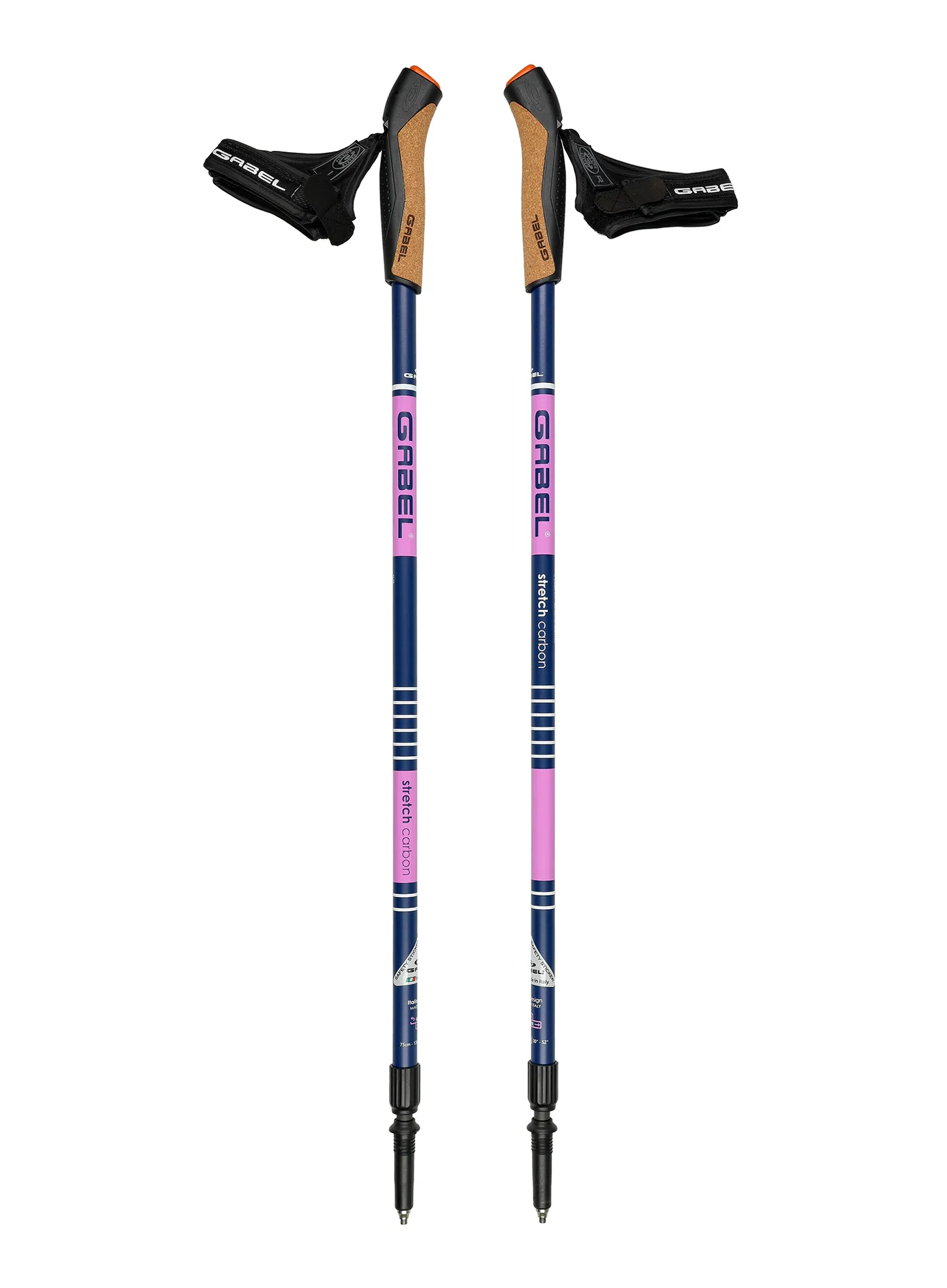 Palice na nordic walking Gabel Stretch Carbon - lilac