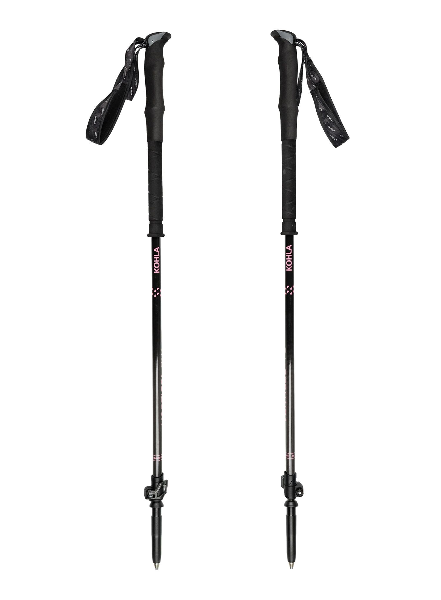 Skialpinistické palice Kohla Vertical Pro - blk/bleached mauve