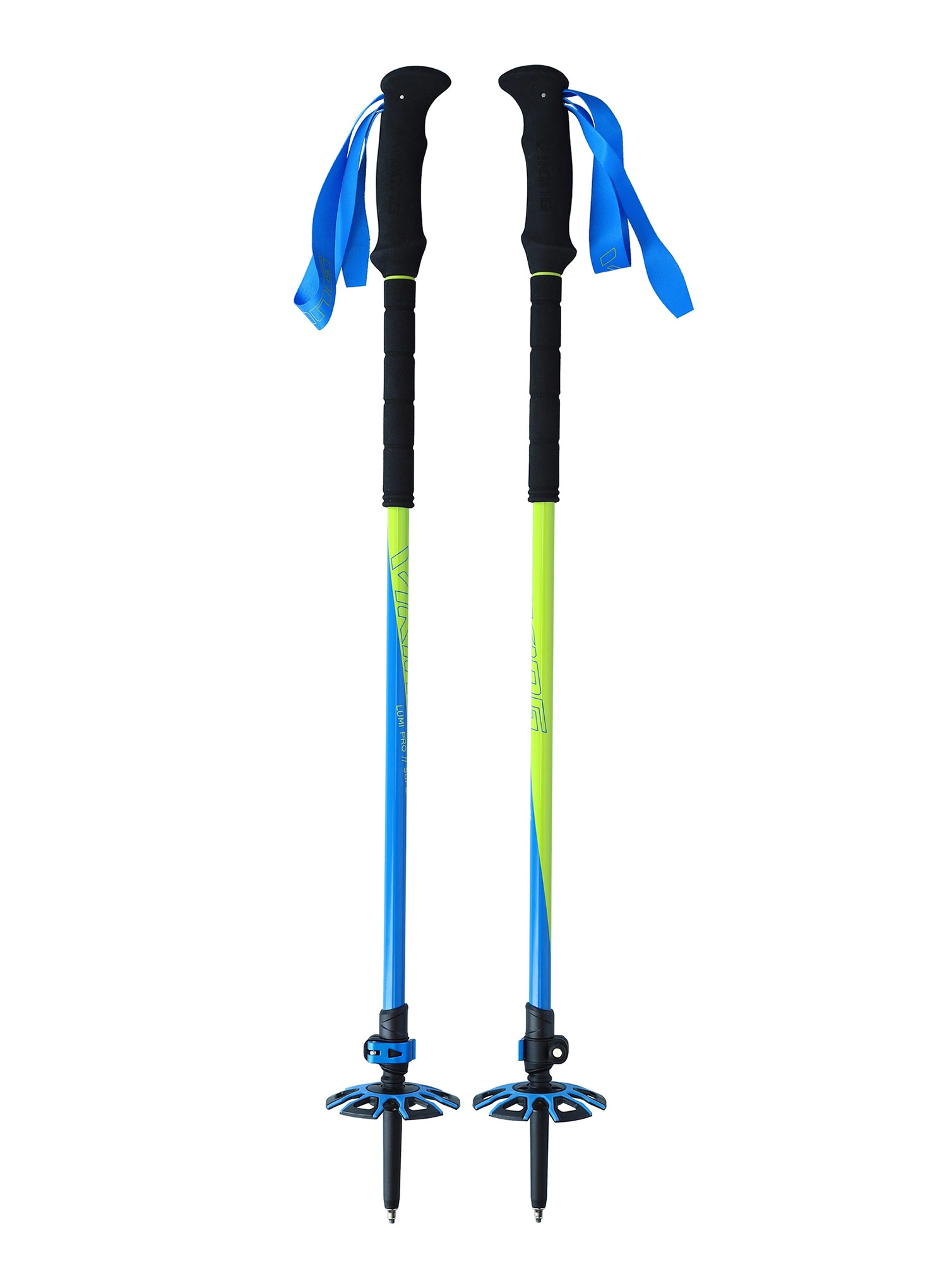 Skialpinistické palice Viking Lumi Pro Skitouring - lime/blue