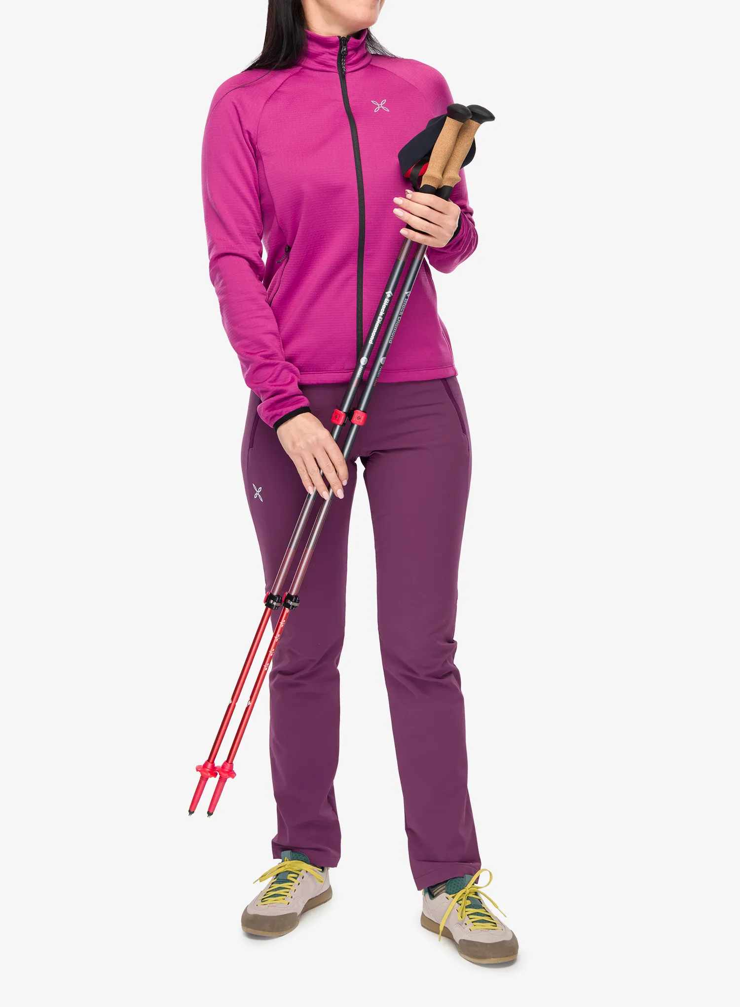 Trekingové palice Black Diamond Pursuit Shock Trekking Poles S/M - steel grey/octane