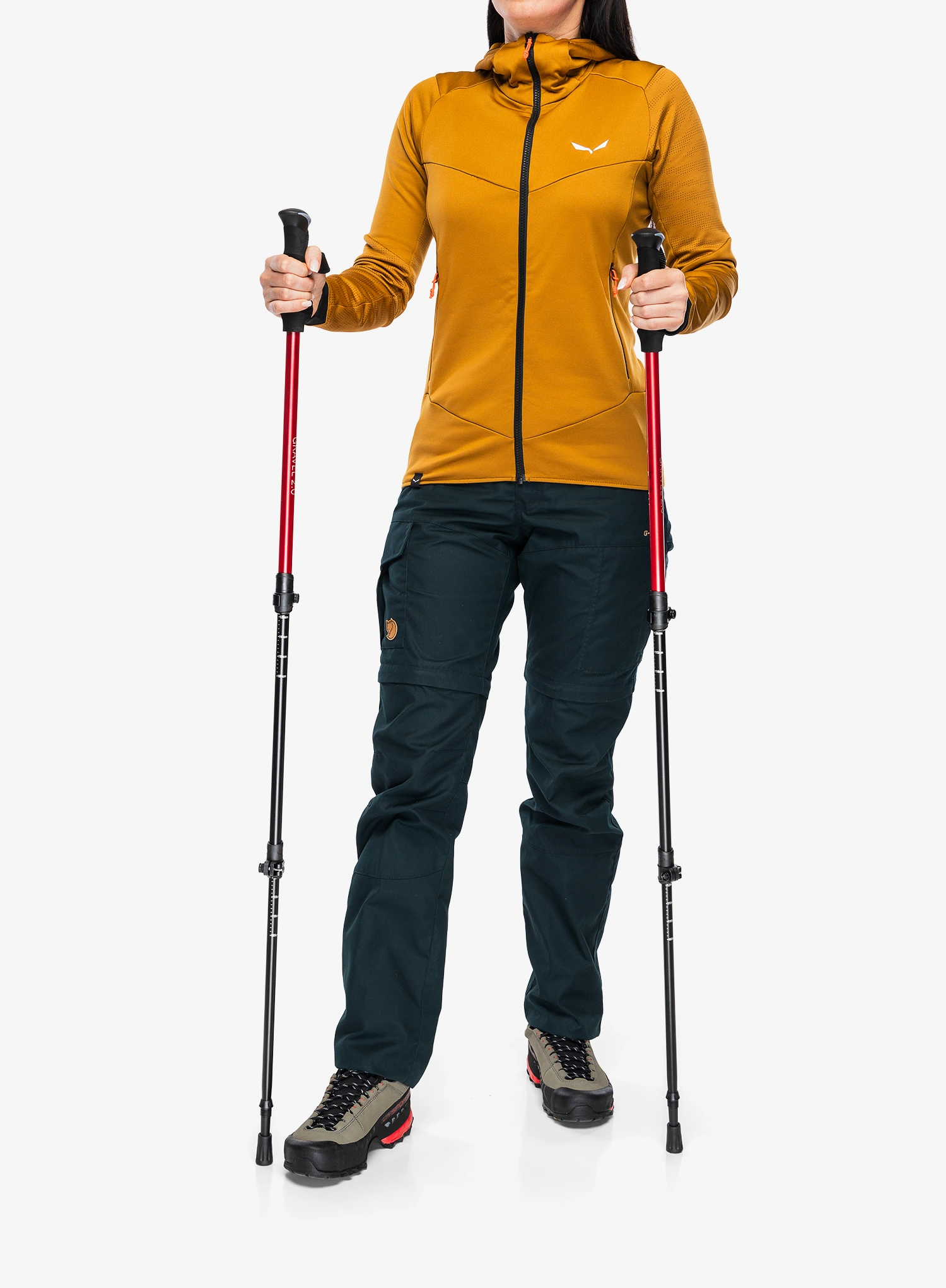 Trekingové palice Fjord Nansen Gravel 2.0 - red