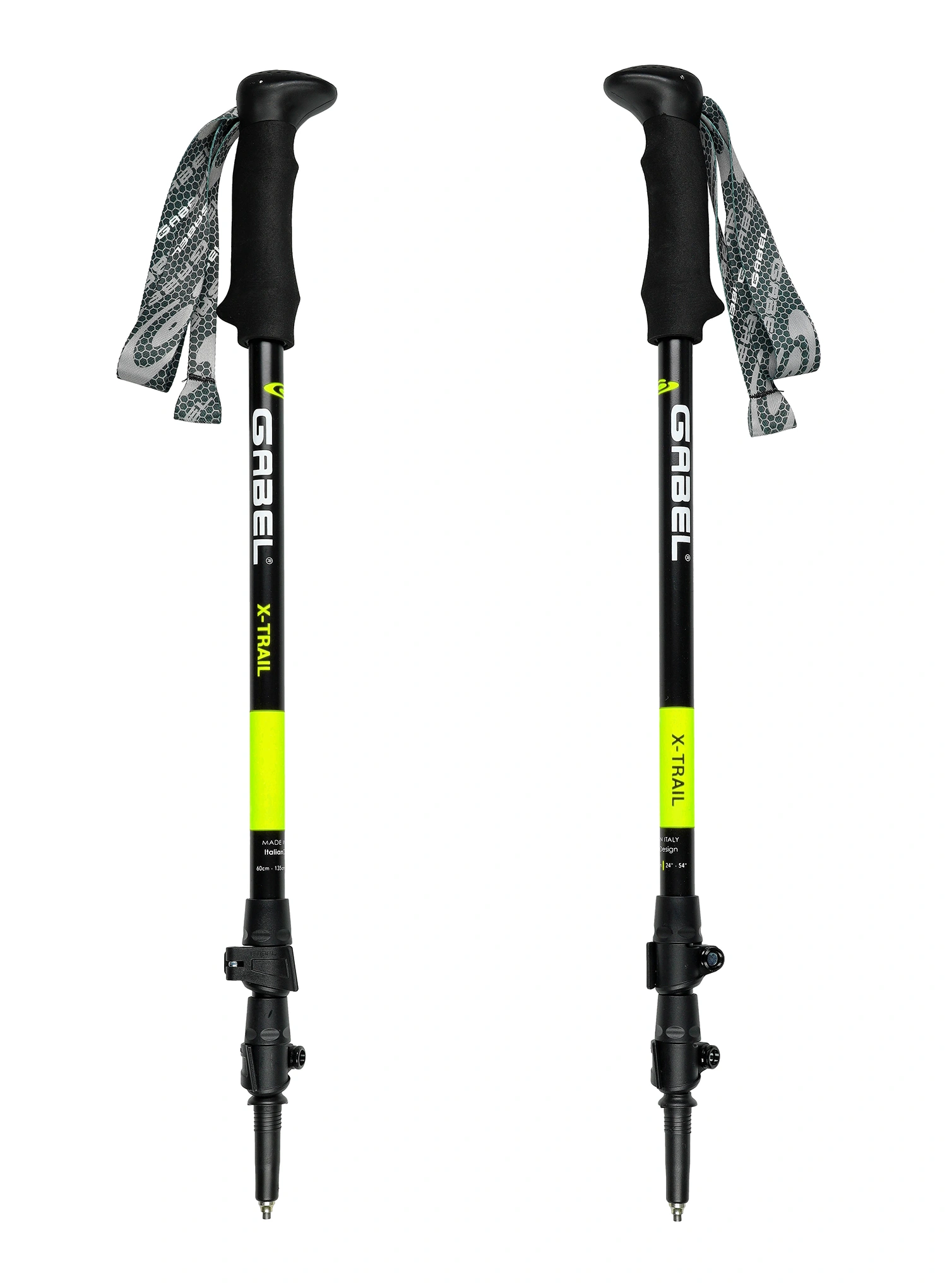 Trekingové palice Gabel X-Trail - lime