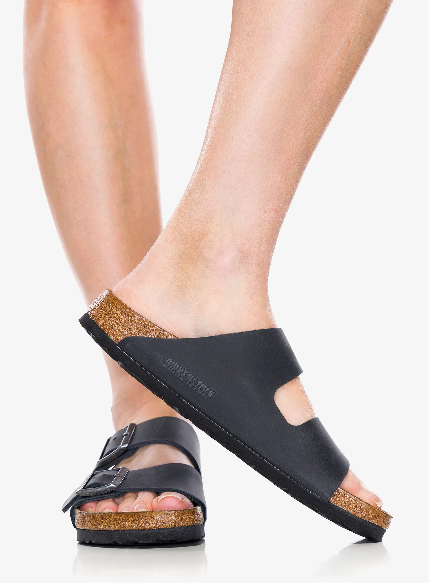Šľapky dámske Birkenstock Arizona Leather Oiled - black