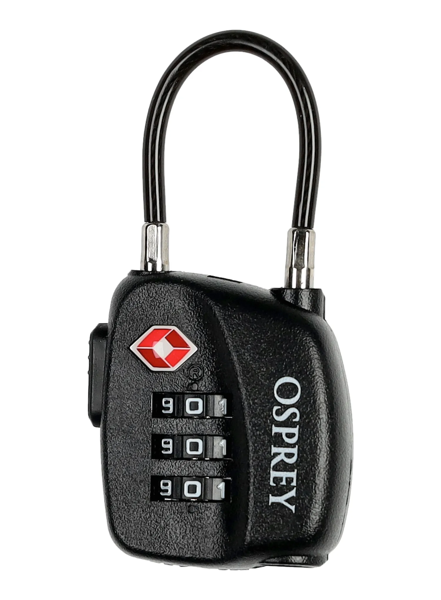 Visiaci zámok Osprey TSA 3 Dial Cable Lock - black