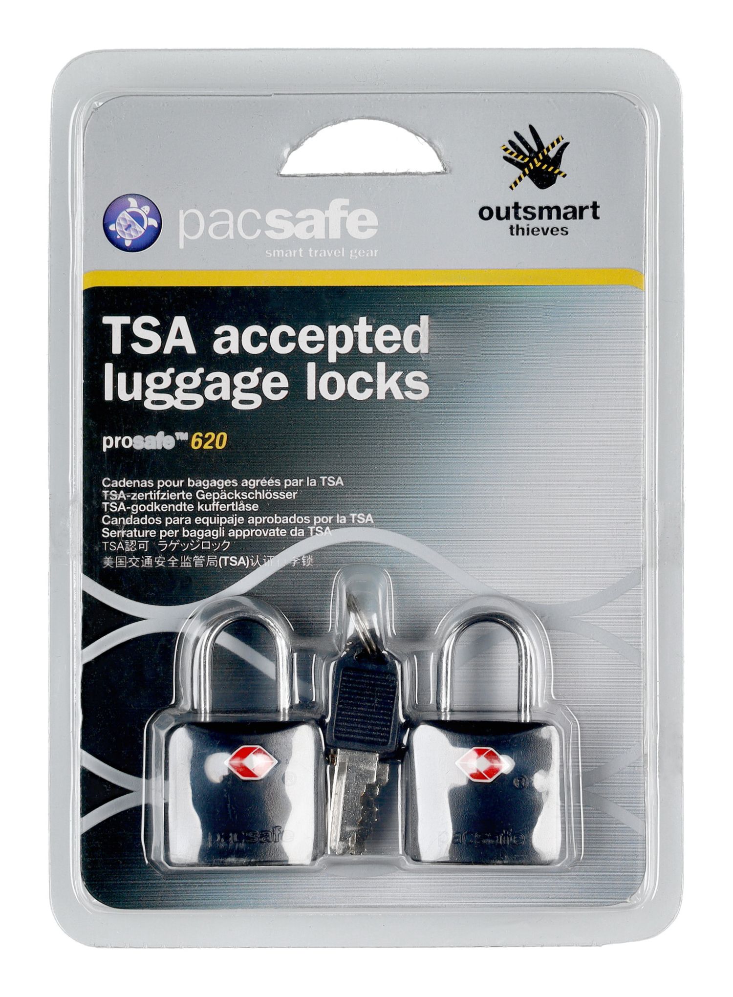 Visiace zámky Pacsafe Prosafe 620 - black