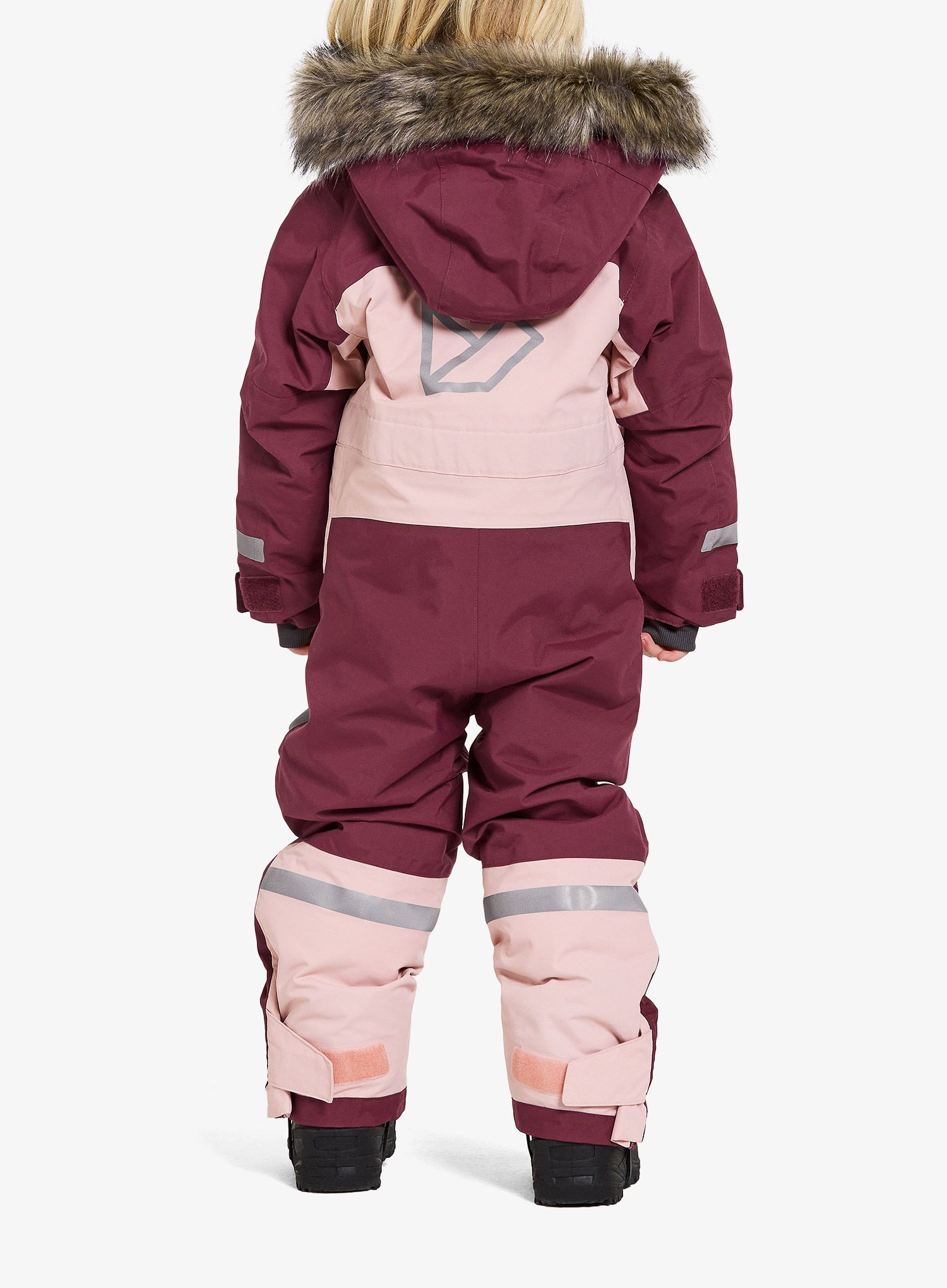 Kombinézy pre dievčatá Didriksons Bjarven Coverall 3 - dusty pink