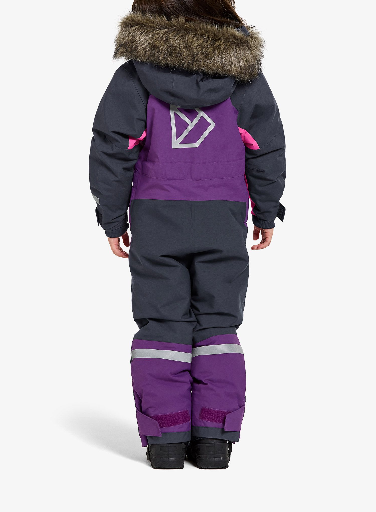 Kombinézy pre dievčatá Didriksons Bjarven Coverall 3 - royal purple