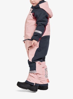 Kombinézy pre dievčatá Didriksons Neptun Coverall 3 - dusty pink
