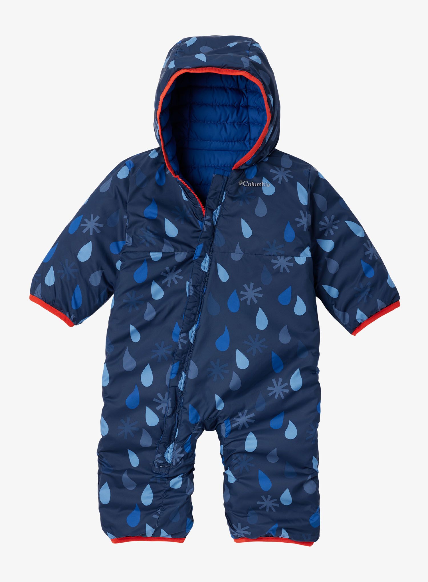 Detská kombinéza Columbia Powder Lite II Reversible Bunting - whisper/mountain blue/spicy
