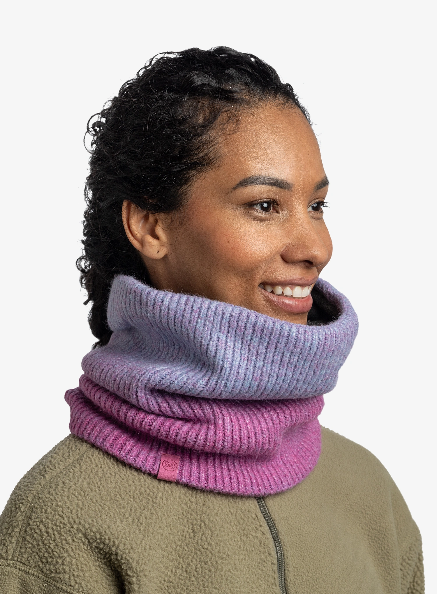 Nákrčník Buff Knitted Fleece Neckwarmer Marin - orchid