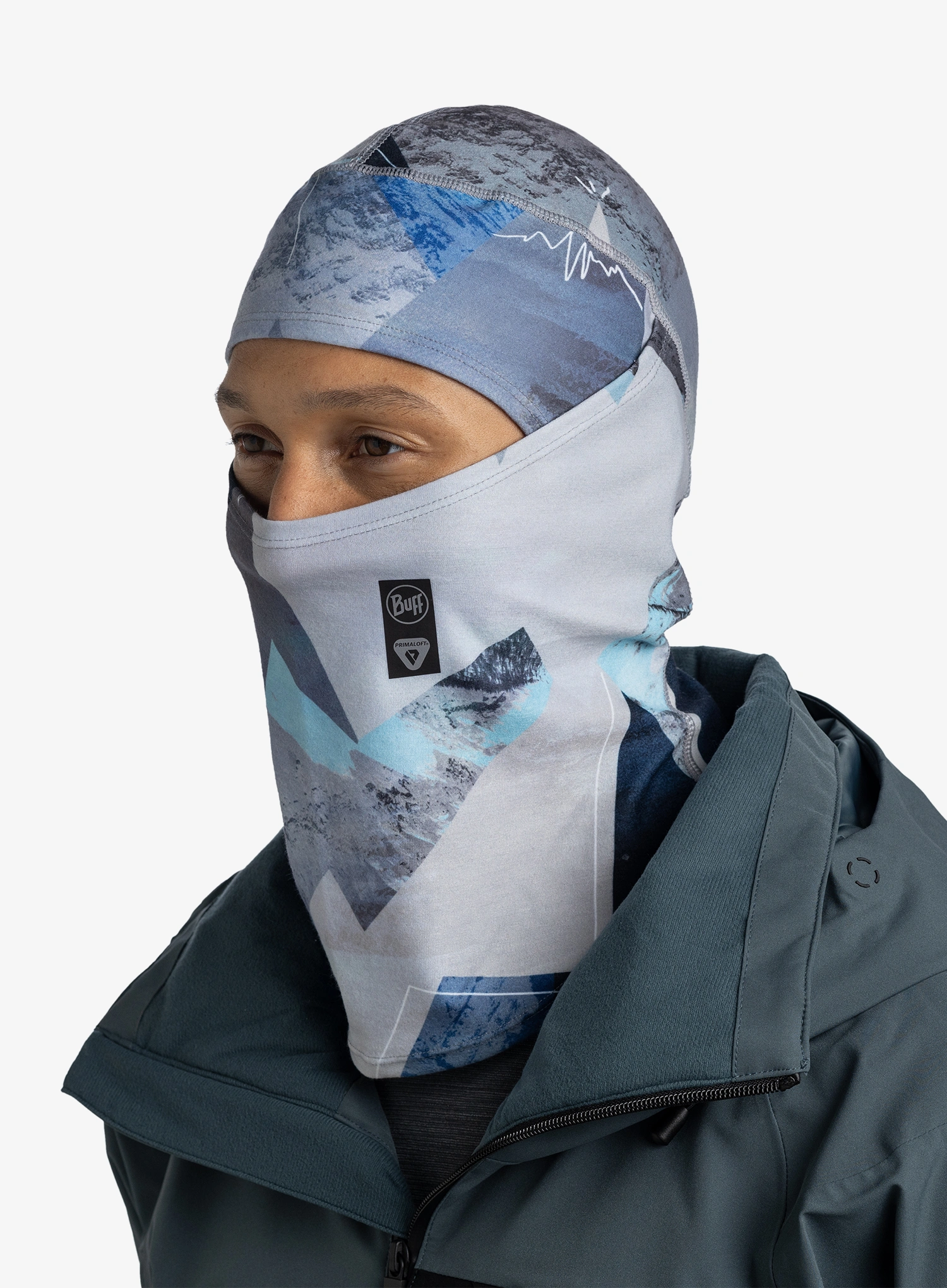 Kukla Buff Thermonet Hinged Balaclava - synth blue