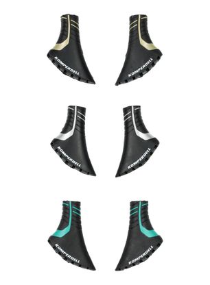 Koncovky na paličky Komperdell Nordic Walking Pad 3Pack - black/gold/silver/mint