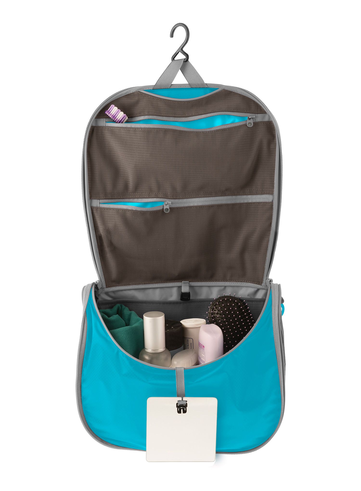 Kozmetická taštička Sea To Summit Ultra-Sil Hanging Toiletry Bag Large - blue atoll