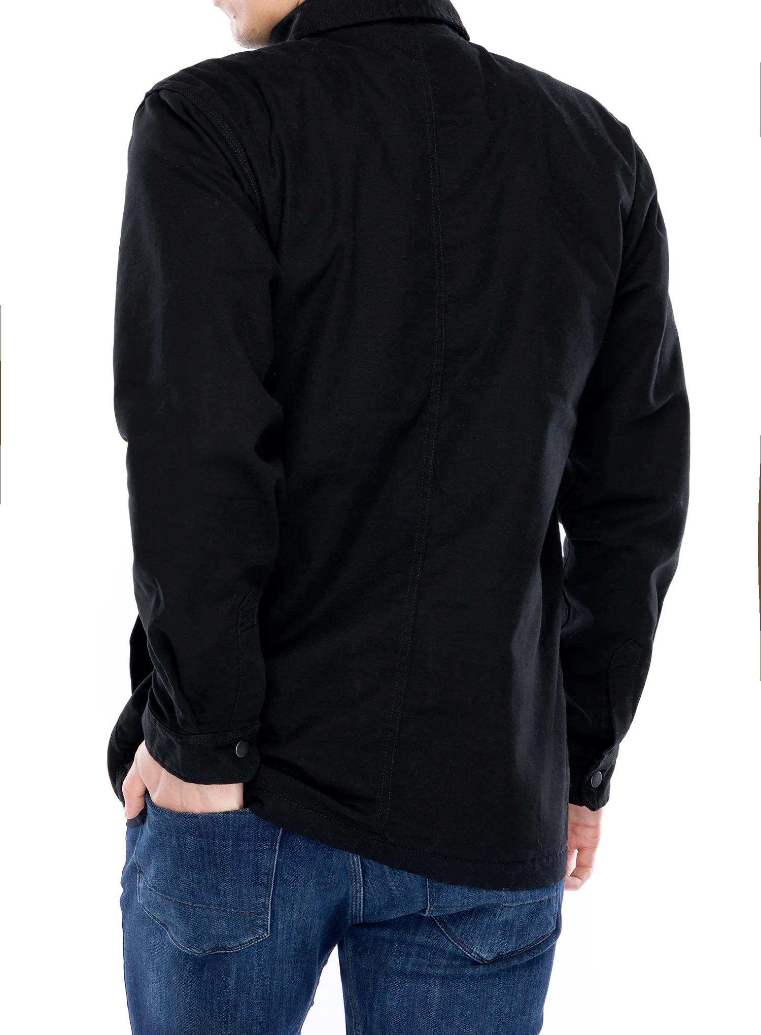 Košeľa Carhartt Fleece Lined Snap Front Shirt Jac - black