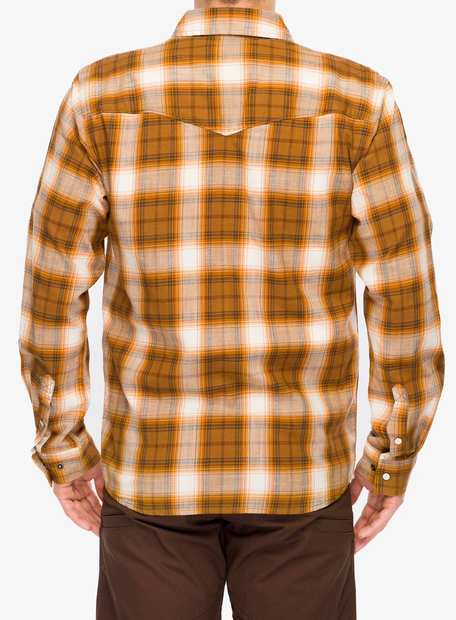 Košeľa Carhartt Snap-Front Plaid Shirt - carhartt brown