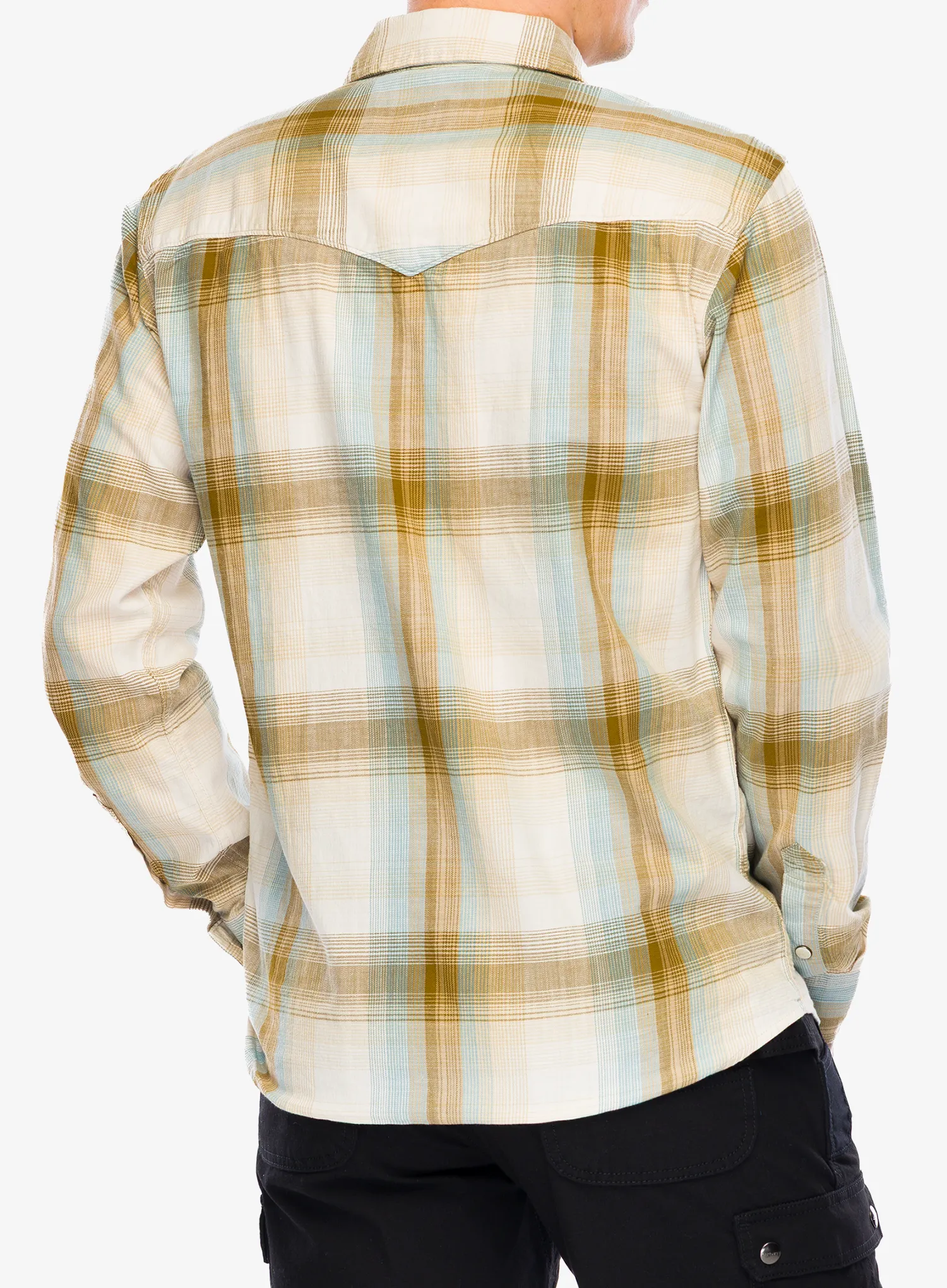Košeľa Carhartt Snap-Front Plaid Shirt - chalk