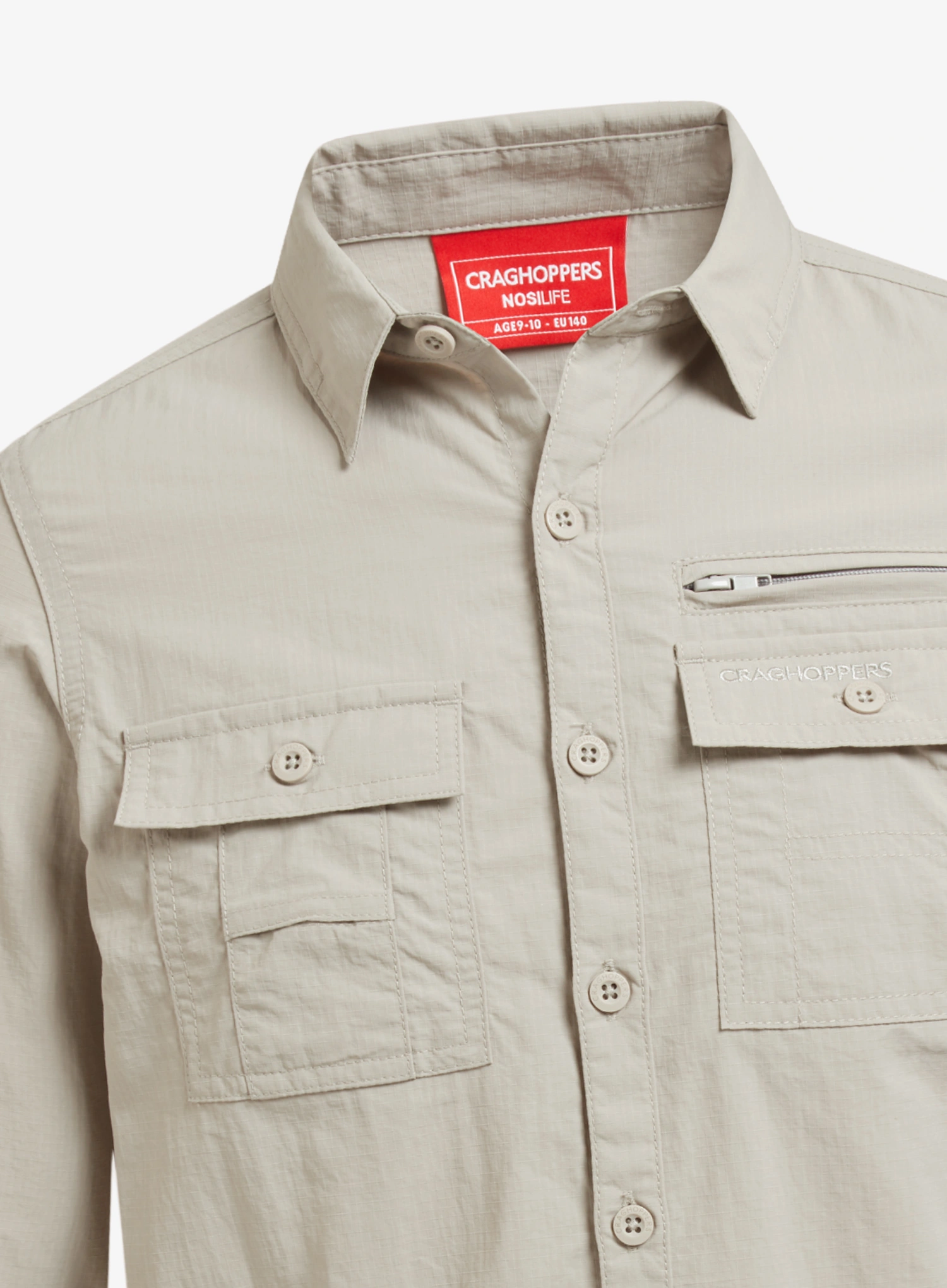 Košeľa Craghoppers NosiLife Adventure Long Sleeved Shirt - parchment