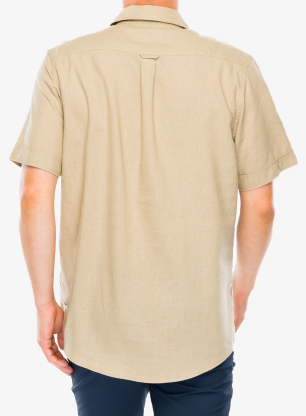 Košeľa Fjallraven Övik Travel Shirt SS M - sand stone