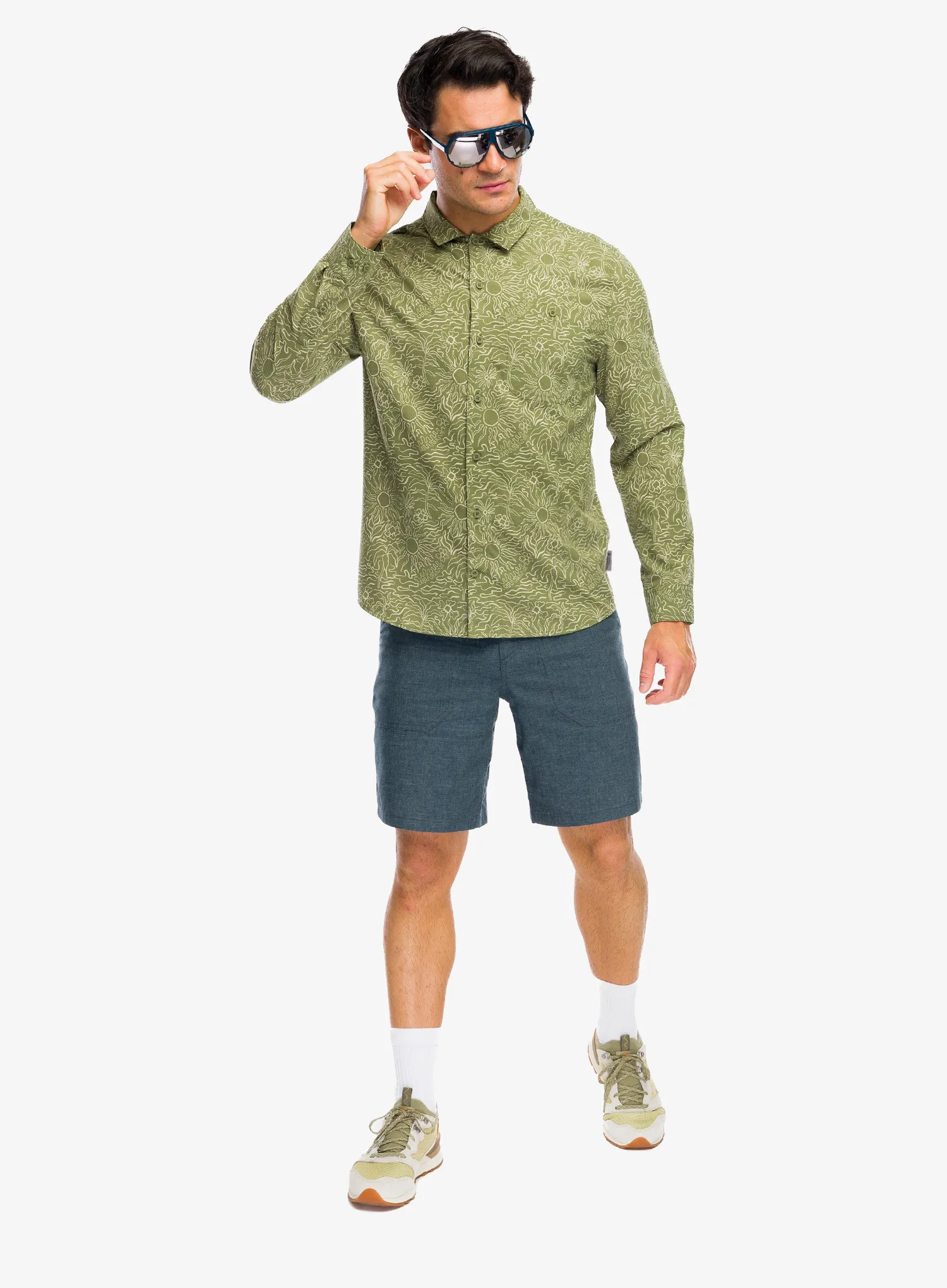 Košeľa Royal Robbins Salathe Sun Shirt L/S - olive solar pt