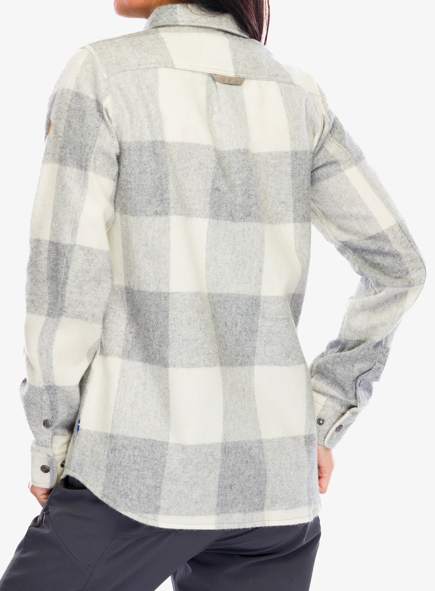 Dámska košeľa Fjallraven Canada Shirt - fog/chalk white