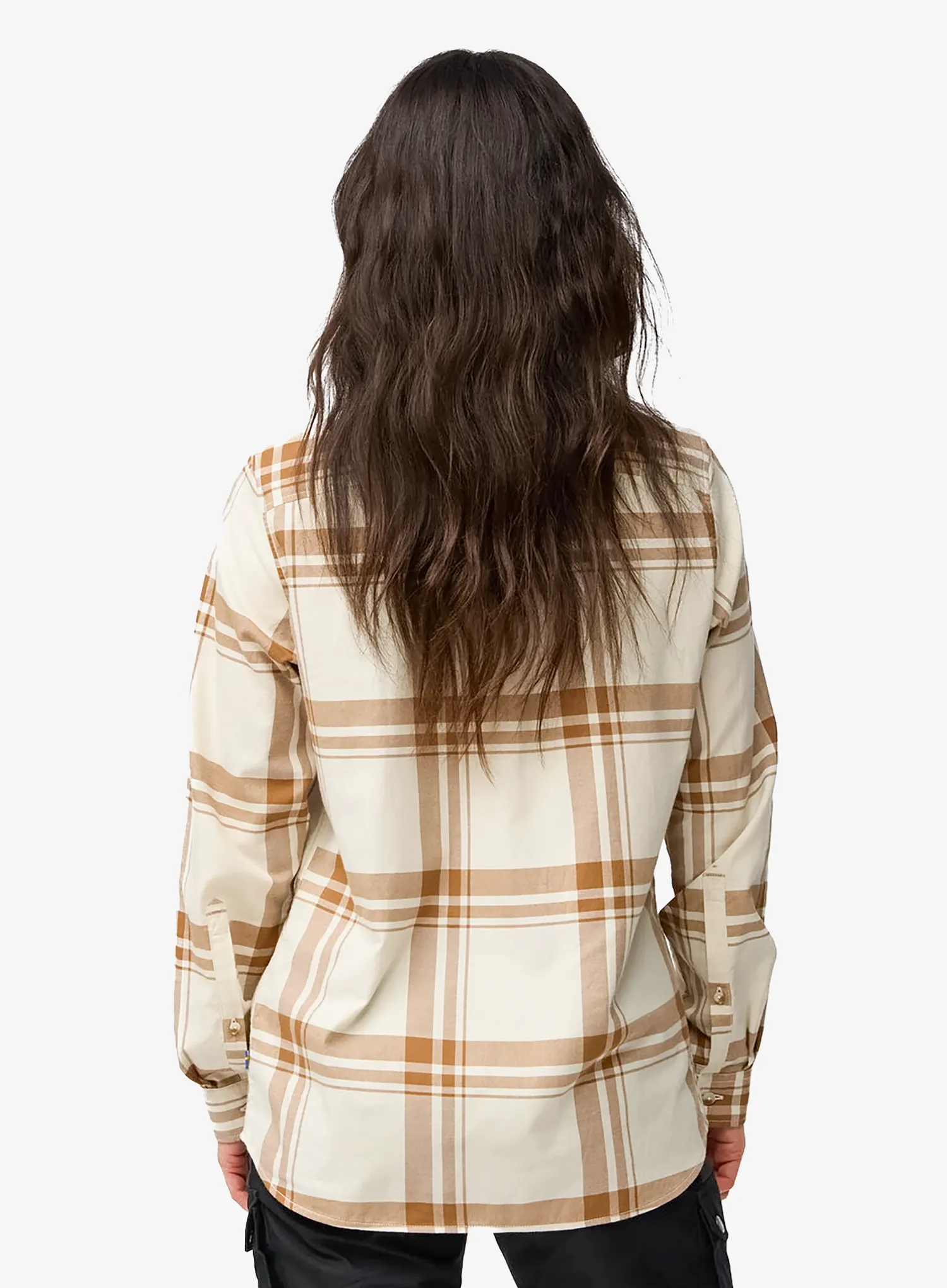 Dámska košeľa Fjallraven Ovik Lite Flannel Shirt - chalk white/fossil