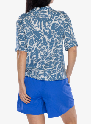 Dámska košeľa Patagonia Tidal Threads Shirt - bees and flowers/still blue
