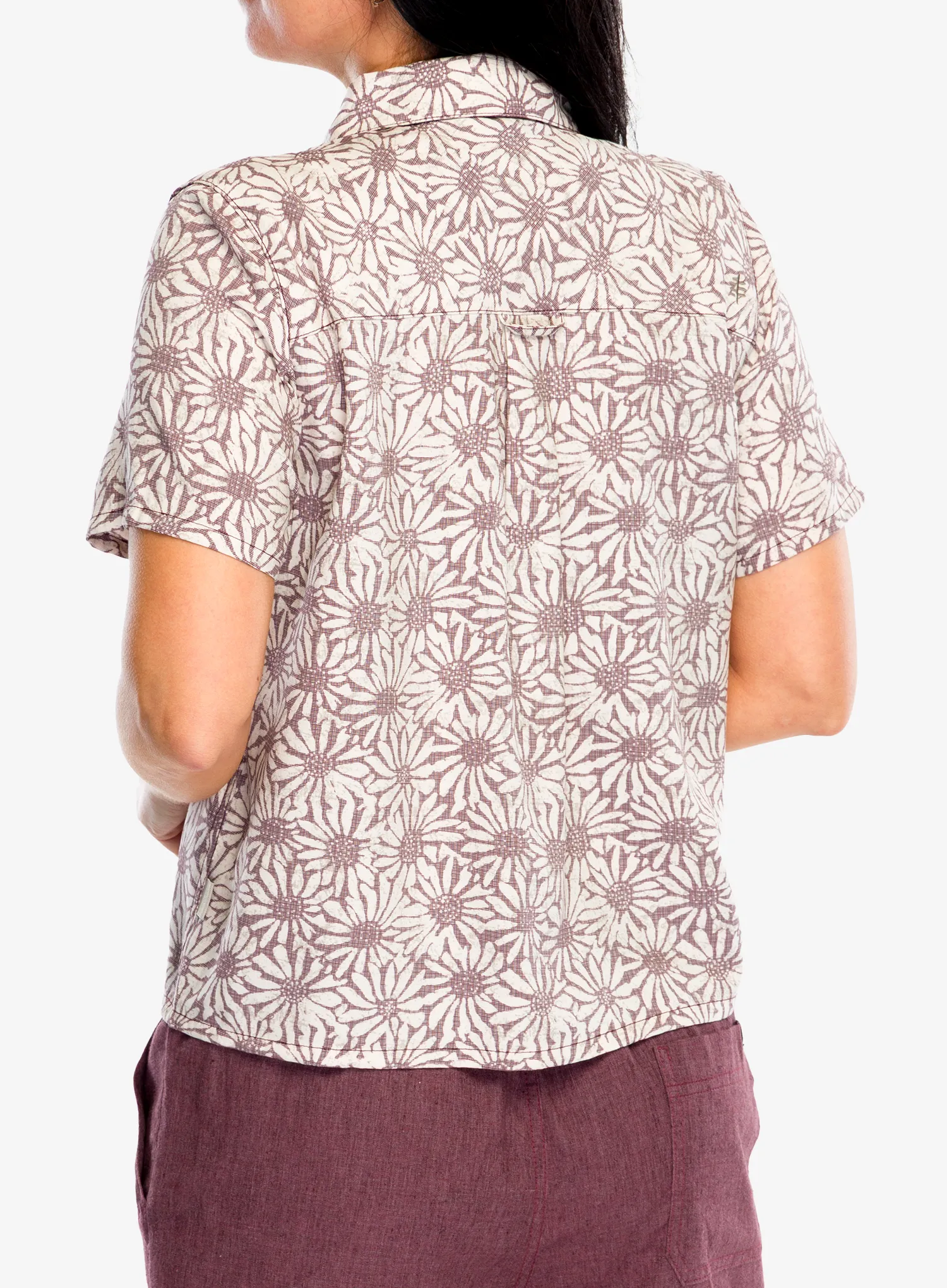 Dámska košeľa Royal Robbins Camino Pucker S/S - wild rhubarb caledonia pt