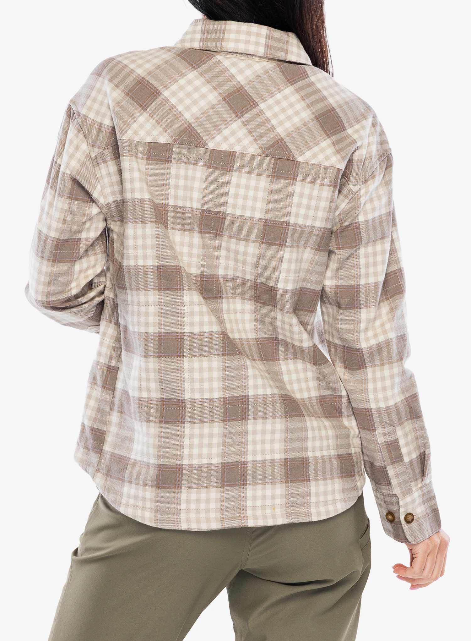 Dámska košeľa Royal Robbins Vista Flannel Shacket - chalk antelope pld