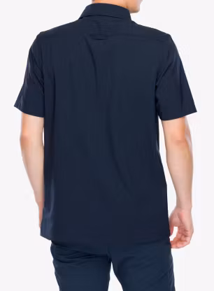 Turistická košeľa Fjallraven High Coast Pack Shirt SS - dark navy