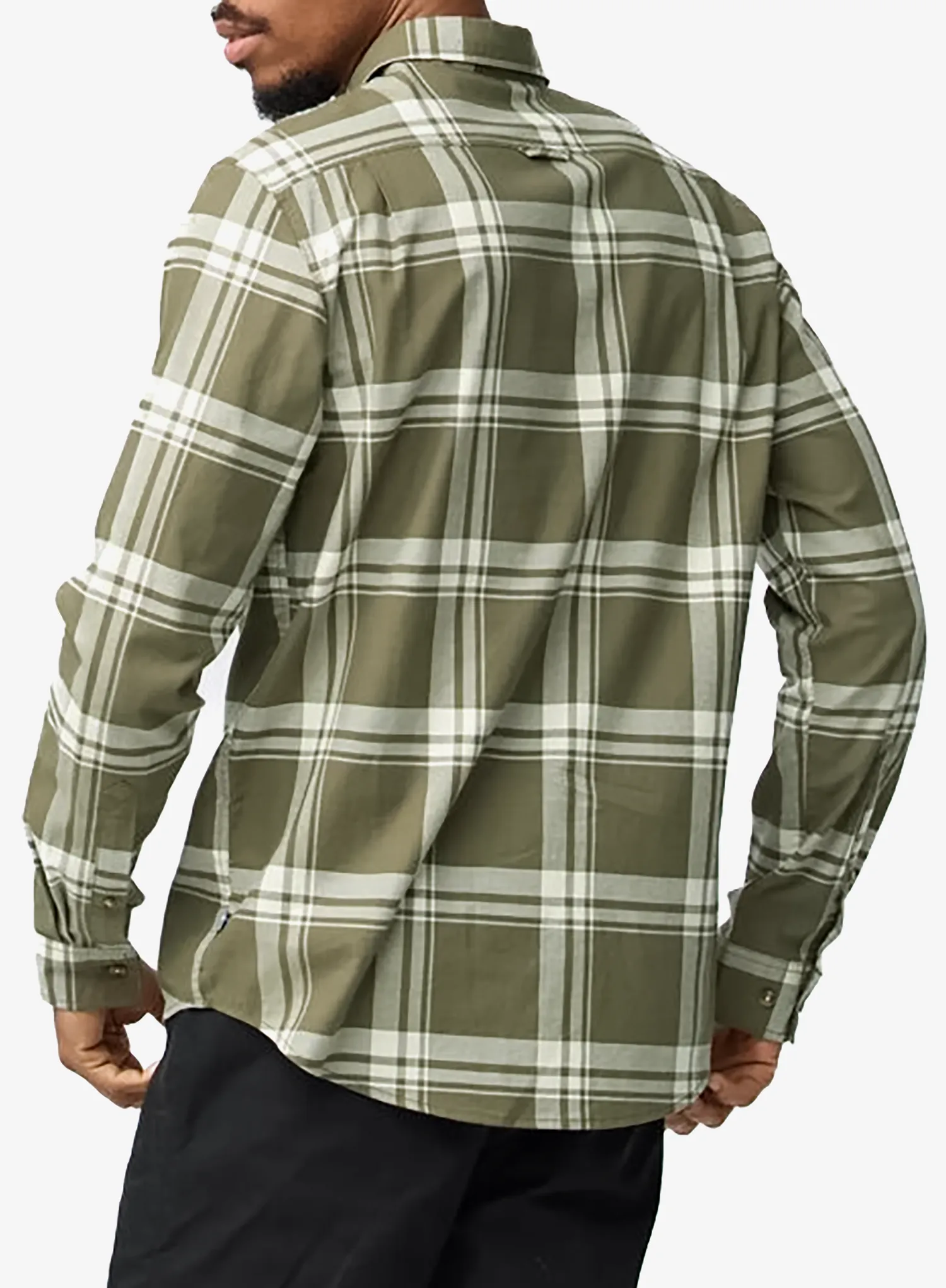 Turistická košeľa Fjallraven Ovik Lite Flannel Shirt - laurel green/chalk white