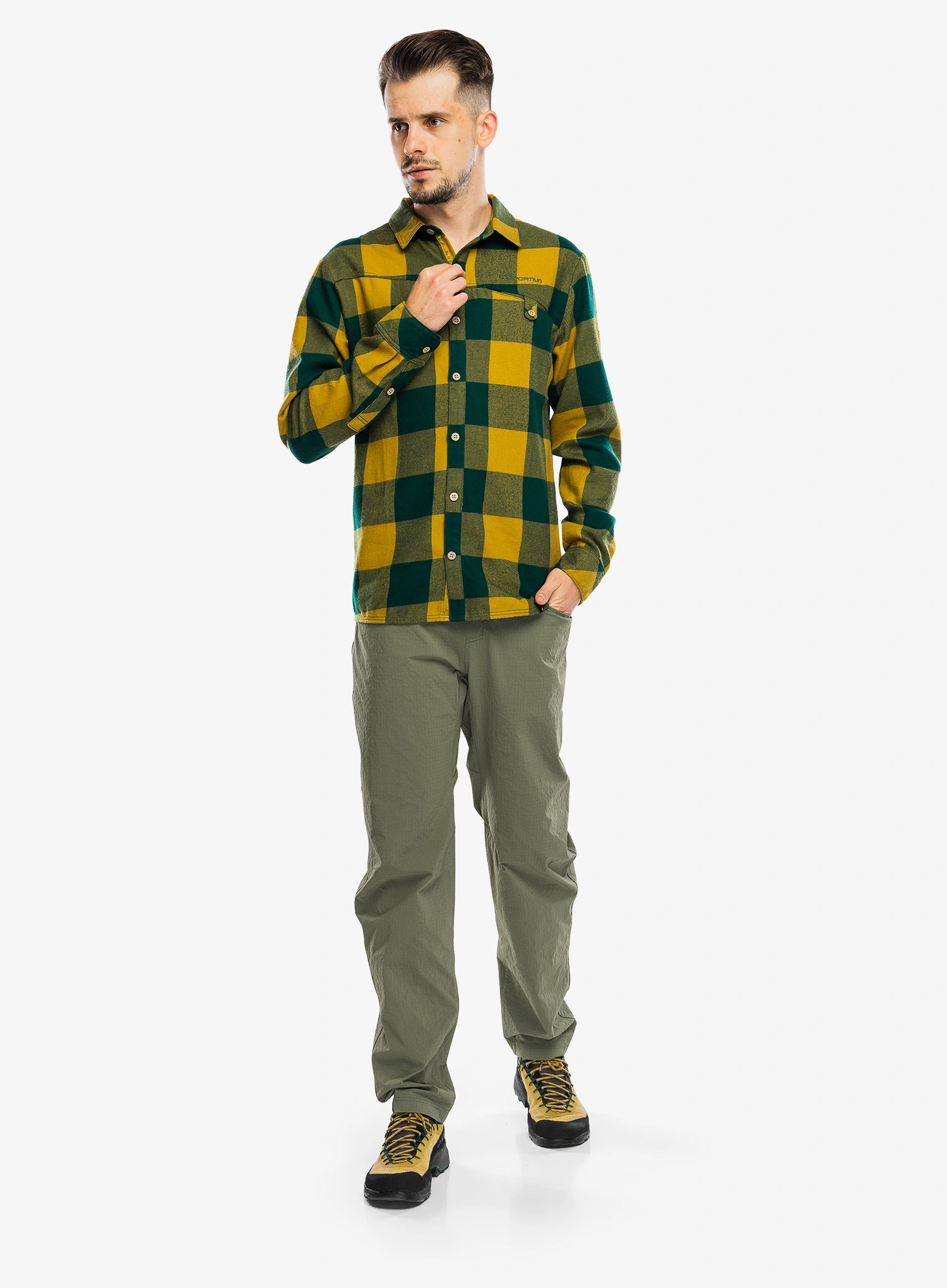 Turistická košeľa La Sportiva Rambler Flannel Shirt - jungle