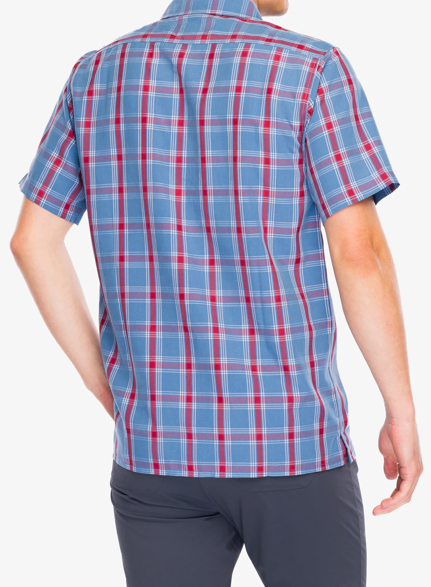 Turistická košeľa Marmot Eldridge Novelty Classic S/S - rain cloud oliver plaid