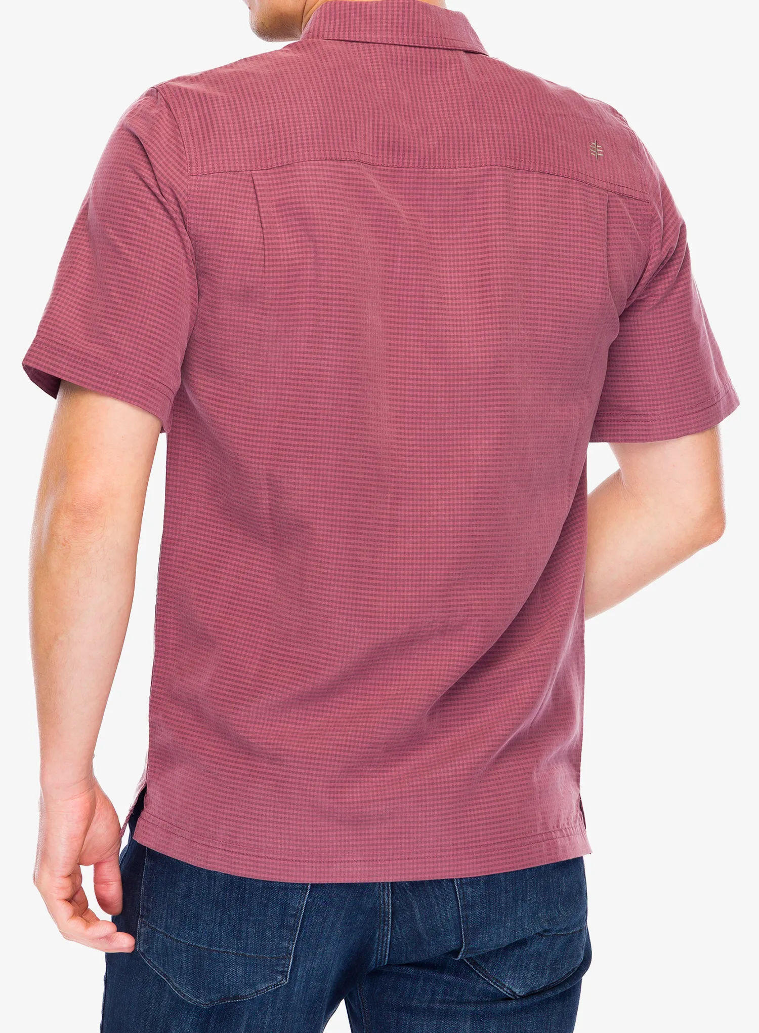 Turistická košeľa Royal Robbins Mojave Pucker Dry SS - wild rhubarb