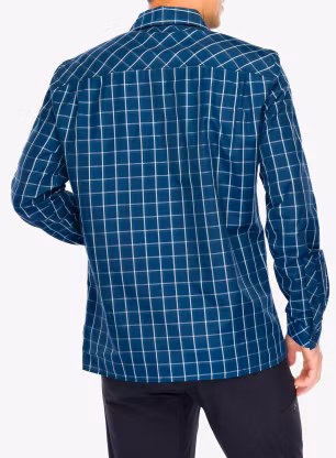 Turistická košeľa Vaude Albsteig LS Shirt III - dark sea/dark sea