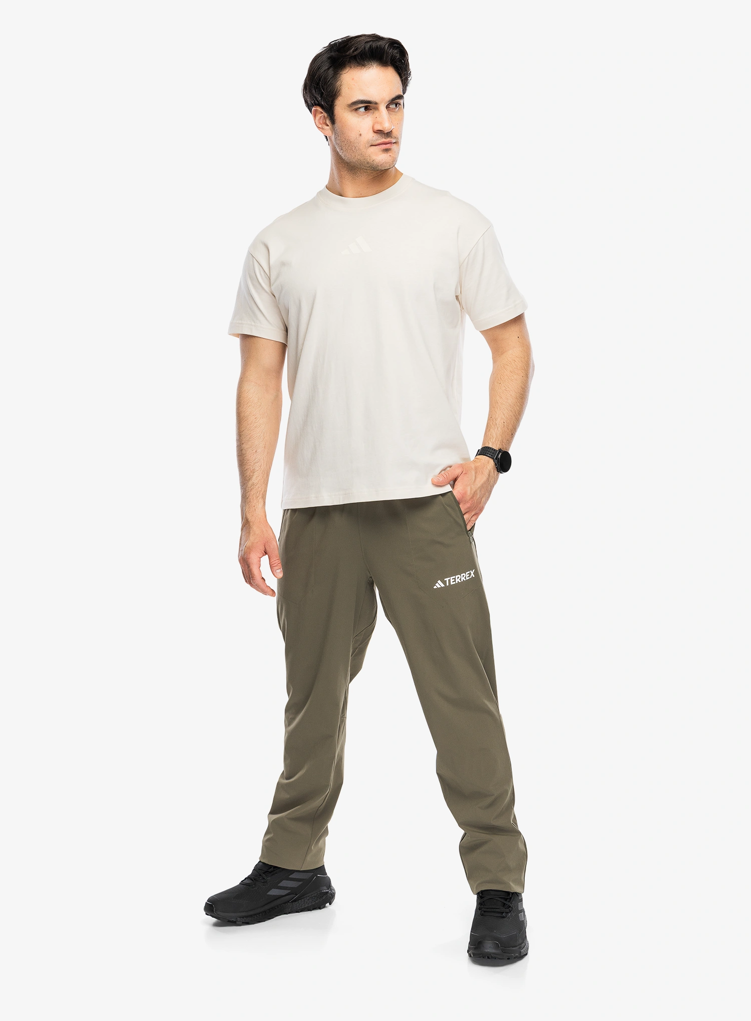 Bavlnené tričko adidas TERREX Multi T-Shirt Meadow Pack - wonder white