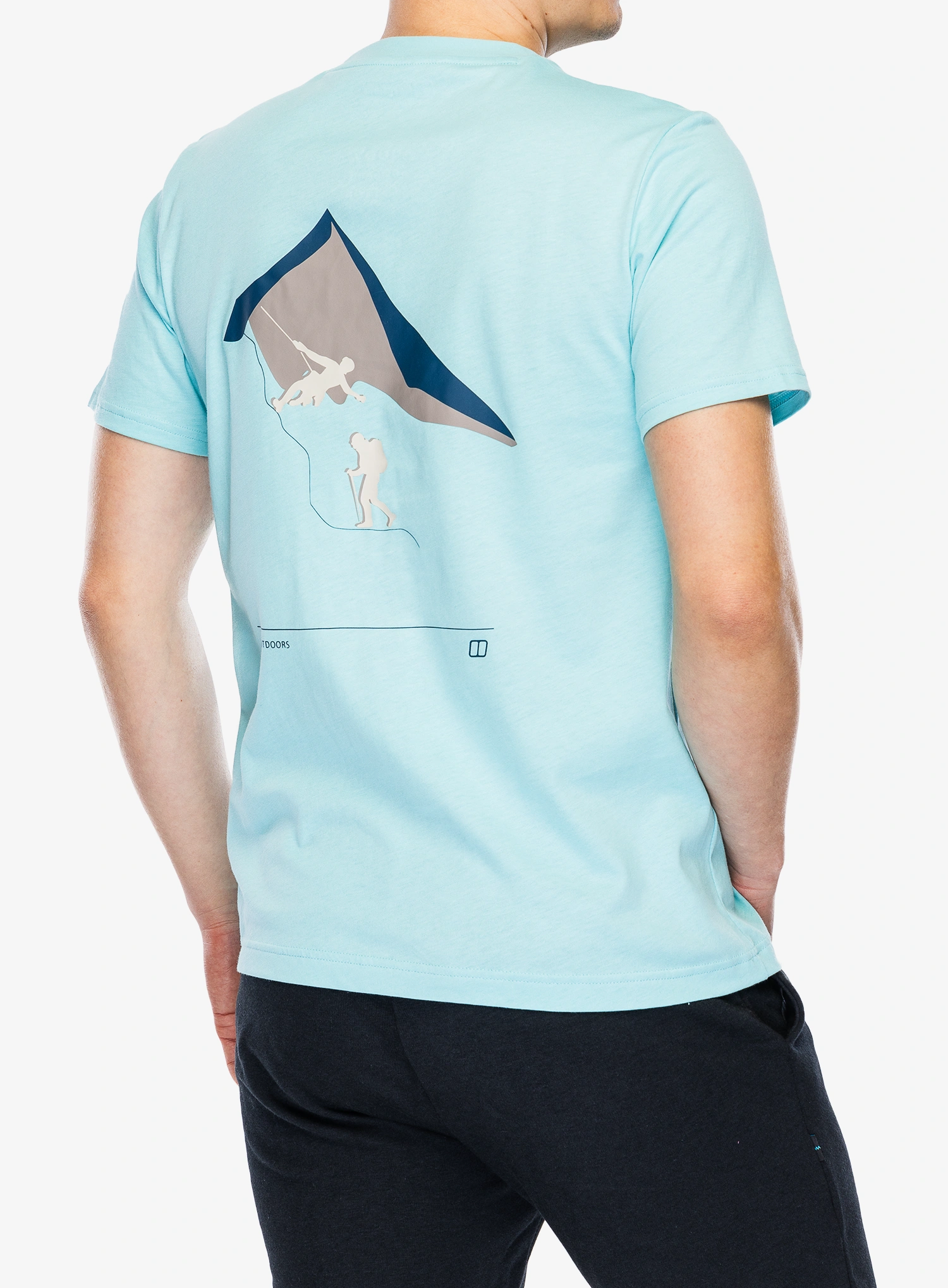 Bavlnené tričko Berghaus Grappled SS Tee - arctic