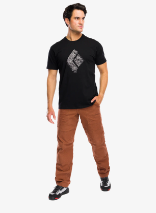 Bavlnené tričko Black Diamond Engineered Diamond SS Tee - black
