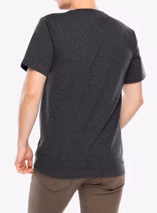 Bavlnené tričko Carhartt K87 Pocket S/S T-Shirt - carbon heather