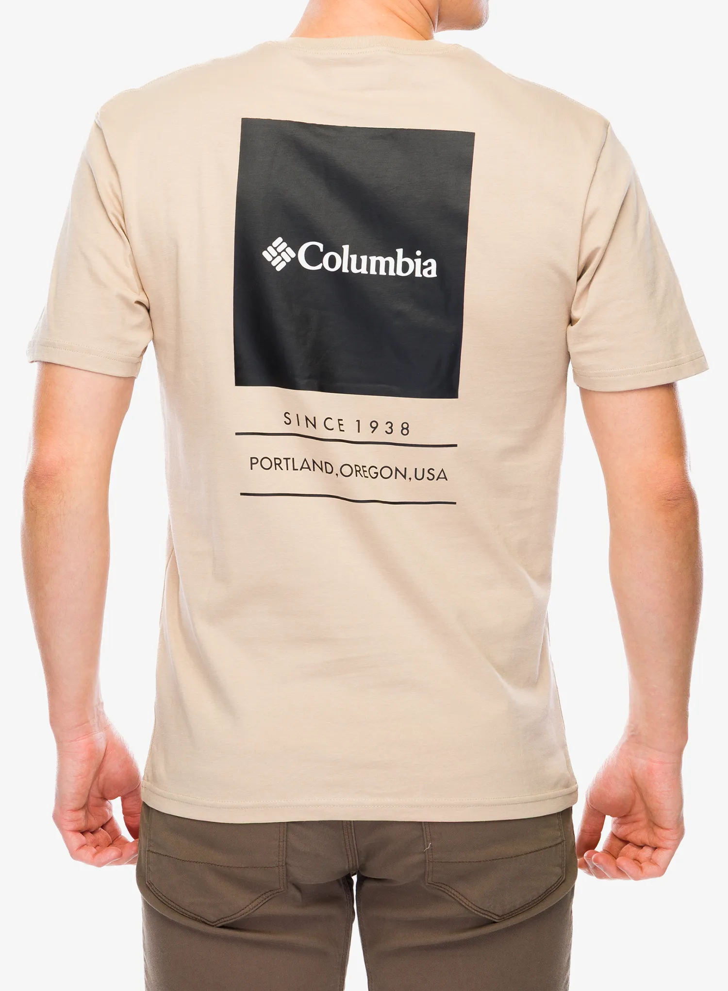 Bavlnené tričko Columbia Barton Springs S/S Graphic Tee - ancient fossil