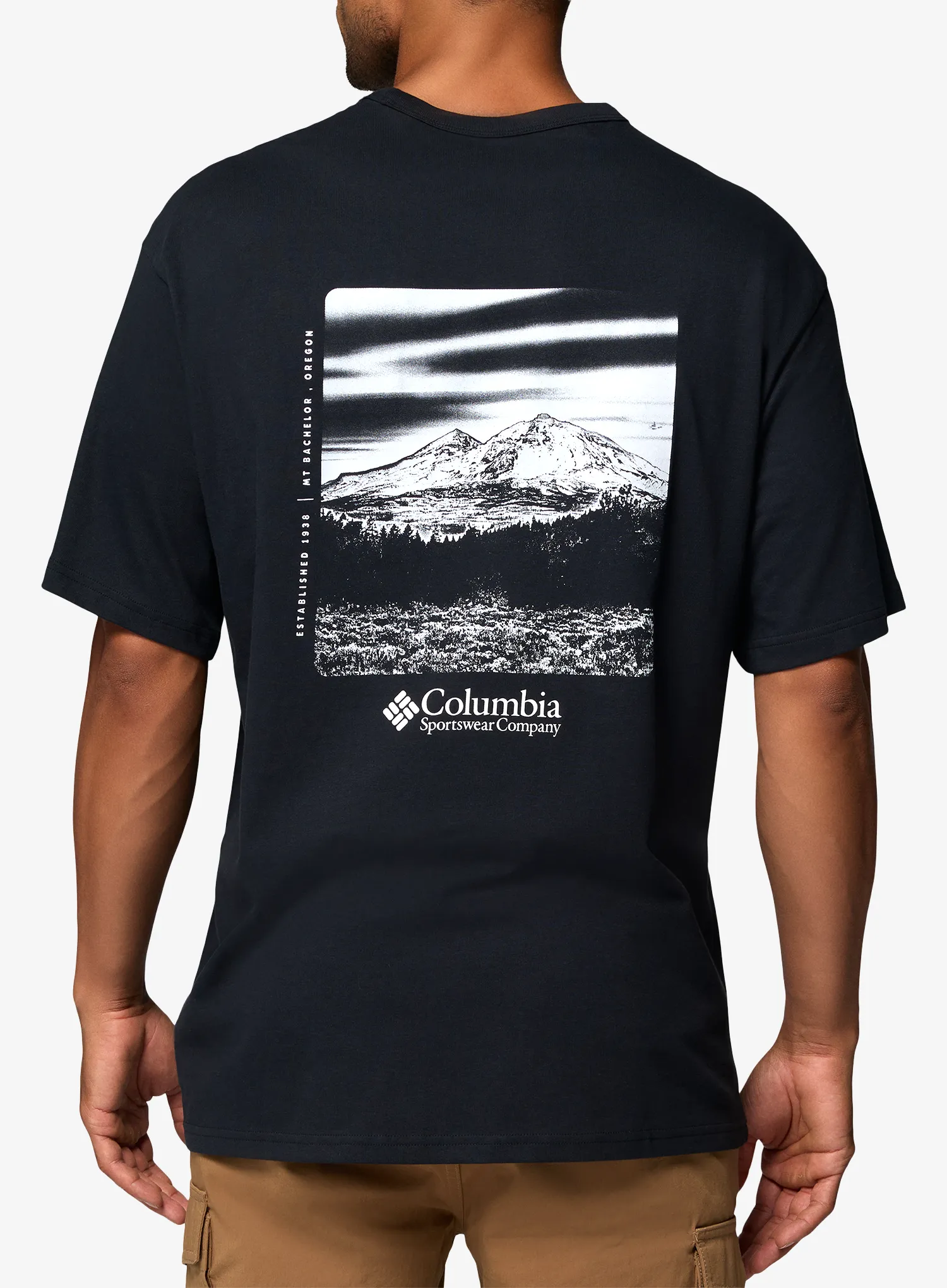Bavlnené tričko Columbia CSC Heavyweight Back Graphic Tee - black/photoreal