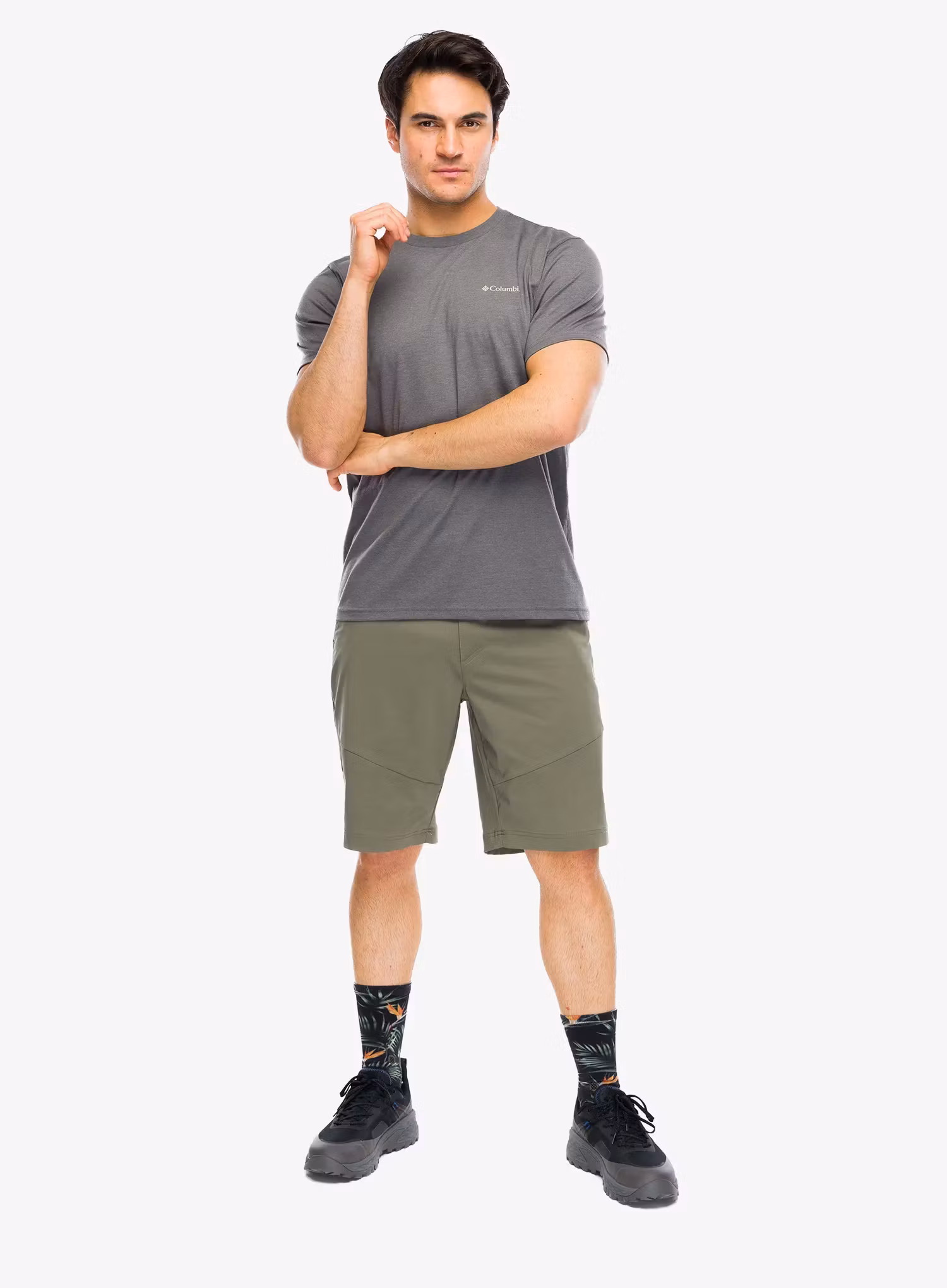 Bavlnené tričko Columbia CSC Outdoor Back Graphic Tee - city grey heather/sunscape