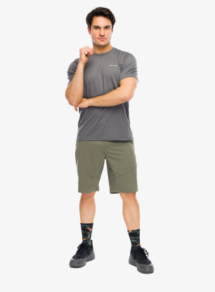 Bavlnené tričko Columbia CSC Outdoor Back Graphic Tee - city grey heather/sunscape