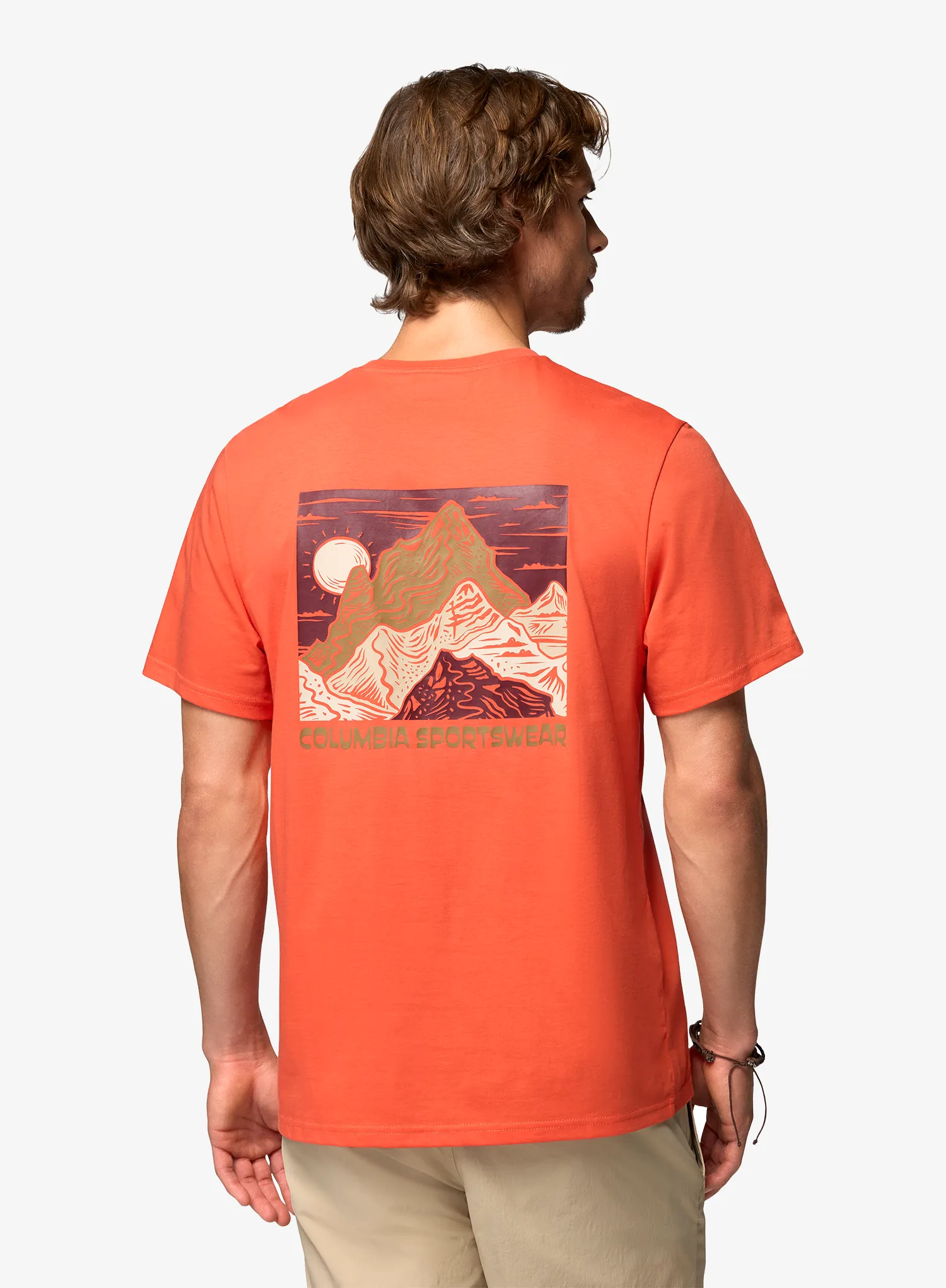Bavlnené tričko Columbia CSC Outdoor Back Graphic Tee - zing/sunscape