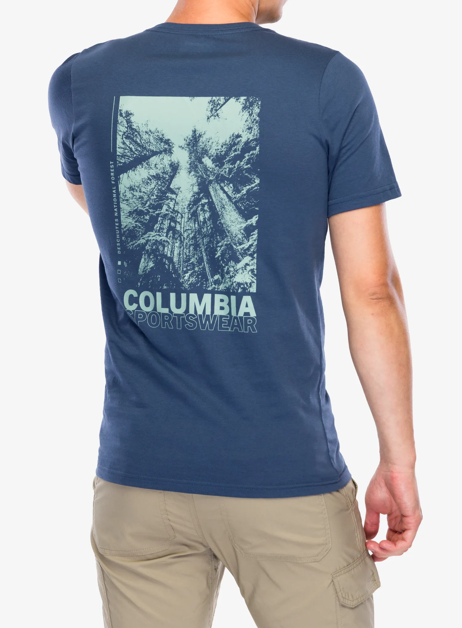 Bavlnené tričko Columbia Rapid Ridge Back Graphic Tee II - dark mountain/amazing heights
