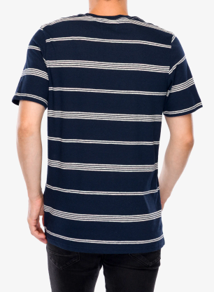 Bavlnené tričko Craghoppers Buffon Short Sleeved T-Shirt - blue navy stripe